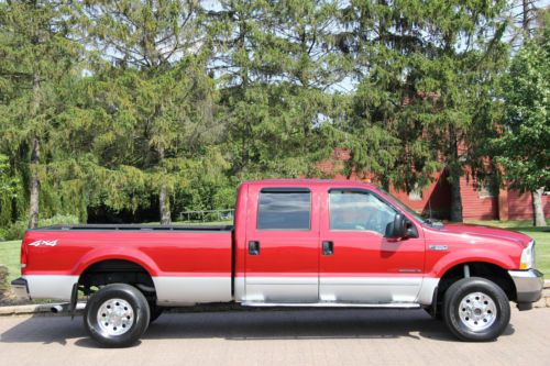 2003 ford f350 xlt crew long bed 7.3l diesel low miles 4x4 rare nice no reserve