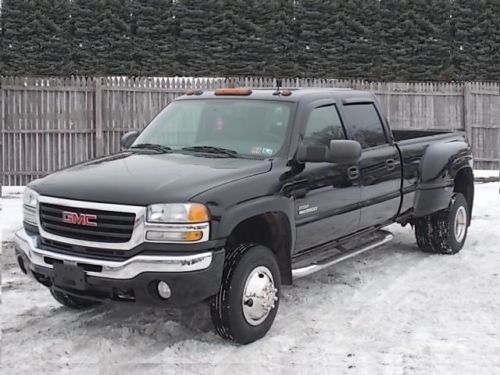 2005 gmc sierra 3500 crew cab 4wd sle 6.6l diesel dually super low milelage 25k!