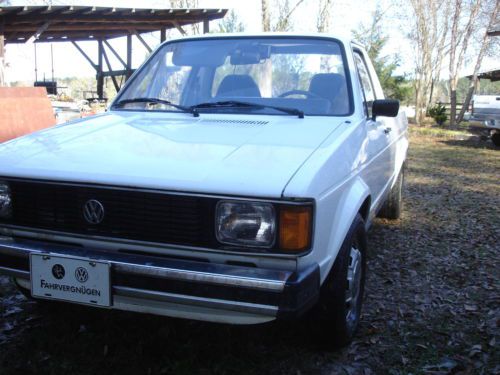 1981 volkswagen rabbit truck base standard cab pickup 2-door 1.6l diesel white