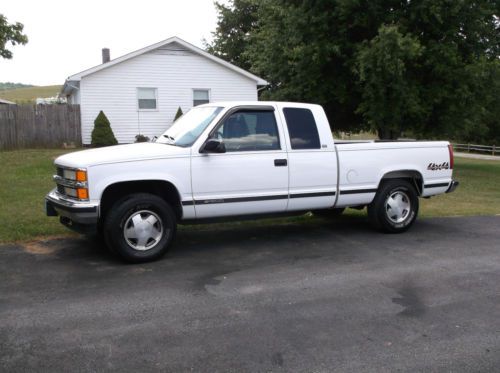 1996 chevrolet ext cab 4x4 silverado