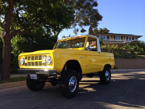 1966 ford bronco half cab ~ uncut, first year, 15,500 miles!