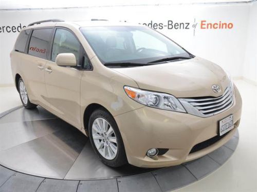 2011 toyota sienna xle limited, 1 owner, leather, jbl, nav, loaded, beautiful!