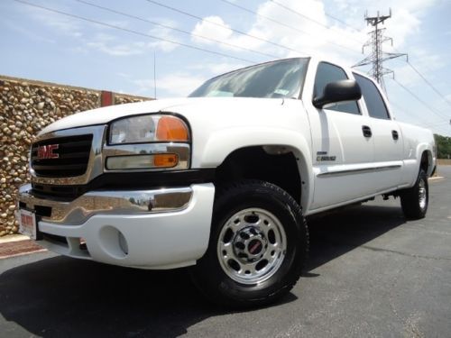 4x4-duramax-allison-sle-2500hd-short bed-crew cab-1txownr-dual zoneac-b&amp;w-x nice