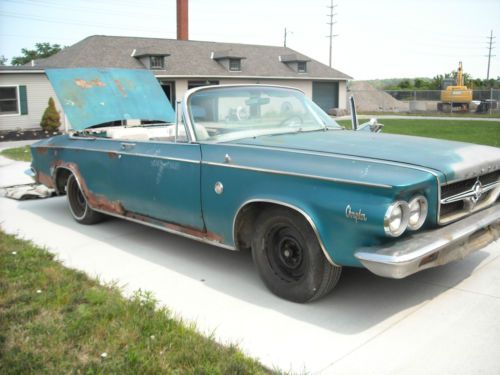 1963 chrysler 300 pace car convertible project car