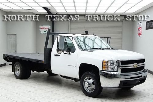2009 chevy 3500 diesel 2wd dually flat bed hauler extended wheel base reg cab