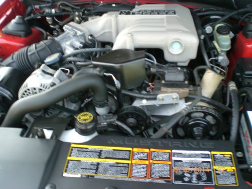 1994 Ford Mustang SVT Cobra, 4,300 miles, Rio Red, black leather interior, image 5