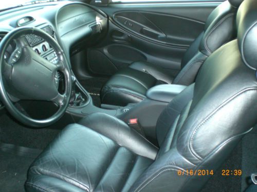 1994 Ford Mustang SVT Cobra, 4,300 miles, Rio Red, black leather interior, image 6