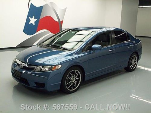 2010 honda civic lx sedan 5-speed cruise ctl alloys 24k texas direct auto