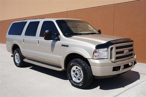 05 ford excursion limited 4x4 6.0l diesel 3rd row seat tv/dvd