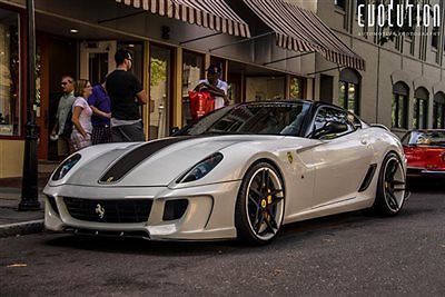 2007 ferrari 599 vx vorsteiner pearl white/black white leather fully equiped