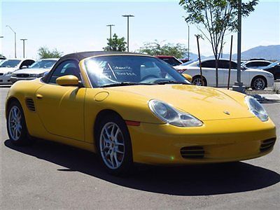Porsche boxster low miles convertible 5-speed gasoline 2.7l flat 6 cyl