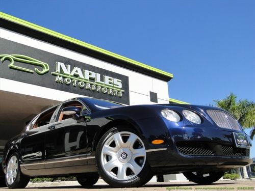 06 bentley flying spur - only 15k miles - dark sapphire blue / saddle