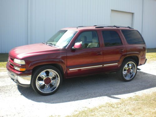 2002 chevrolet tahoe lt leather sunroof no reserve!!!