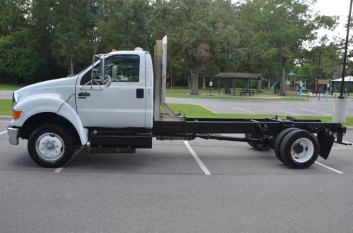 2008 ford f-650 cab &amp; chassis 240hp cummins allison auto trans  10 ft cab-axle