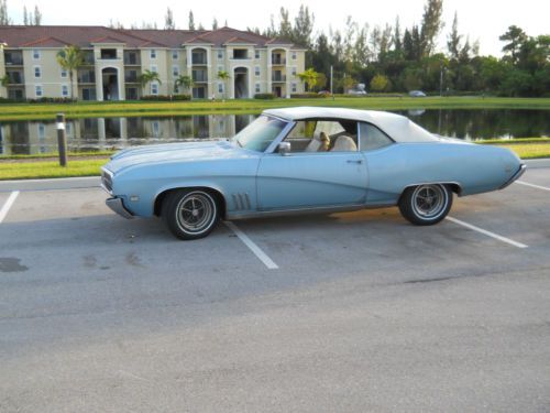 1969 buick skylark custom convertible 2-door 5.7l