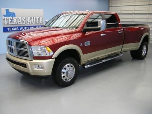 We finance!!! 2011 ram 3500hd laramie longhorn 4x4 dually diesel nav texas auto