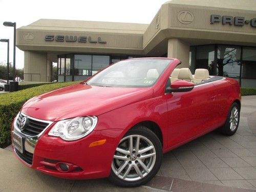 2009 eos convertible technology package low miles very clean!