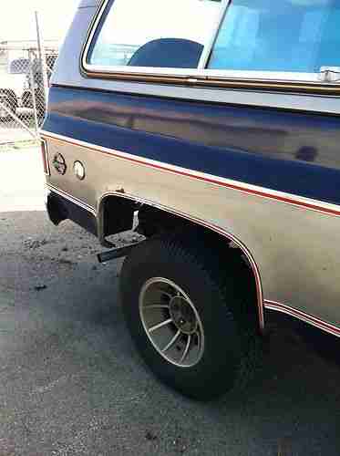 1977 Chevrolet (Chevy) Blazer K5 4x4, Blue/Gray, image 12