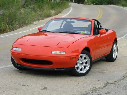 Sunkist 1990 mazda miata color car bright orange unique factory prototype 1 of 1