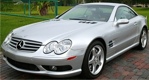 2004 mercedes sl55 amg 500hp one owner 42k miles dynamic seats keyless go mint