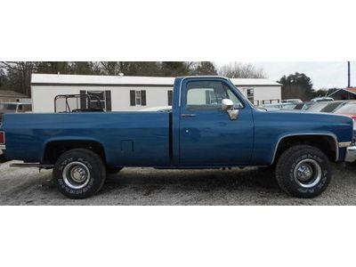 1985 85 chevrolet 4x4 pickup truck big block 454 automatic trans long bed 2 door