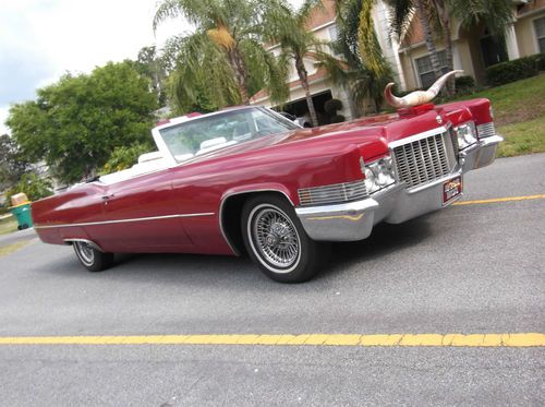 1970 cadillac coupe deville convertible cruise night car no reserve