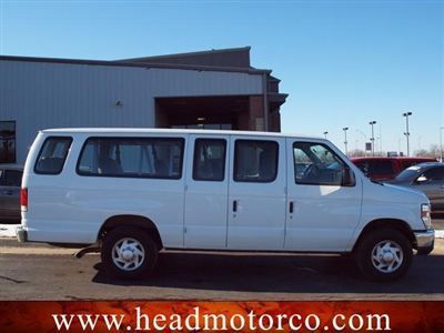 2011 ford econoline 15 pass low miles automatic gasoline 5.4l v8 16v mpfi sohc