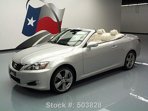 2010 lexus is 250c convertible auto nav rear cam 3k mi texas direct auto