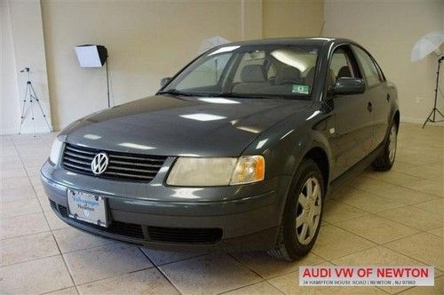 Blue vw passat 1.8t gls turbo 5-speed manual sunroof cd/fm free carfax