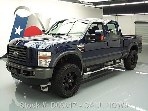 2008 ford f250 fx4 crew 4x4 6.4 diesel sunroof 20's 56k texas direct auto