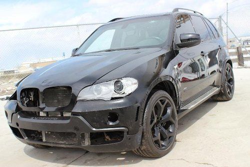 2008 bmw x5 4.8i awd damaged rebuilder loaded runs! priced to sell navigation!!