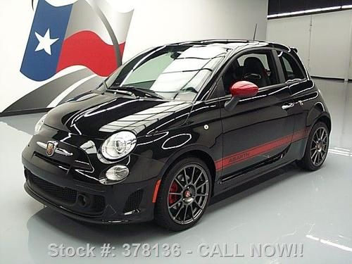 2012 fiat 500 abarth turbo 5-speed leather sunroof 10k! texas direct auto