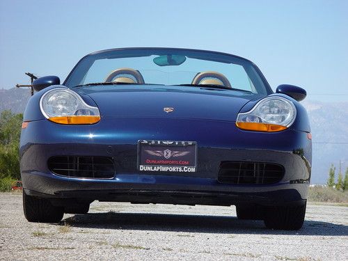 2000 lapis blue porsche boxster 5spd heated seats traction control sport exhaust