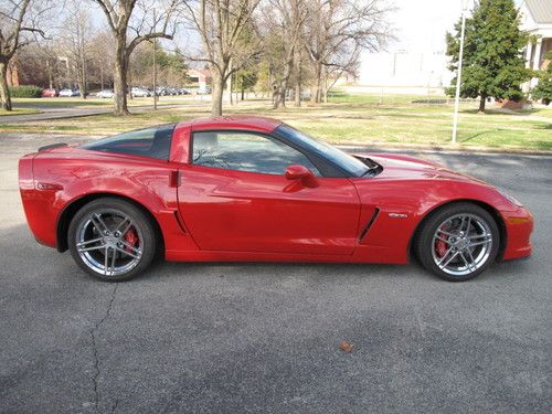 2008 chevrolet corvette z06 2lz 6spd gorgeous only 6k miles ls7 two-tone leather