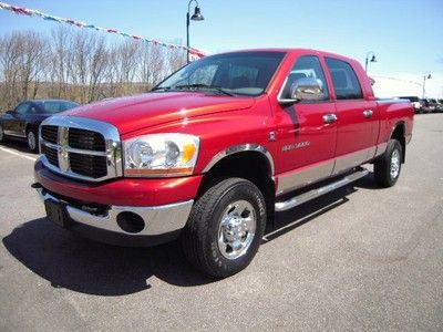 2006 ram 3500hd slt mega cab, 6 speed manual, 5.9l turbo diesel, 4wd, towing pkg