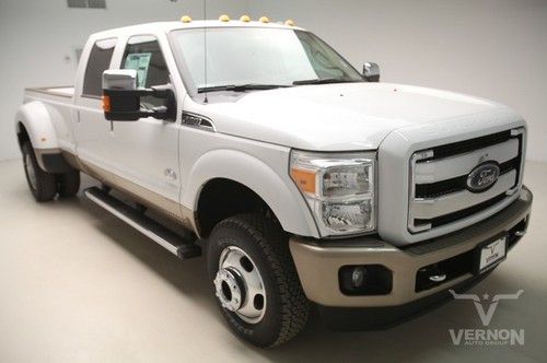 2013 drw king ranch crew 4x4 fx4 navigation sunroof leather heated diesel