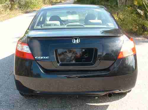 2008 HONDA CIVIC LX BLACK 2 DOOR COUPE, image 3