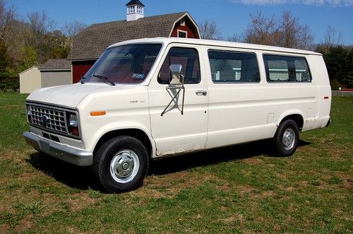 No reserve....great running 1987 ford econoline 150 window cargo van extended