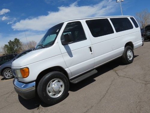 2003 ford e-350 15 passenger van 7.3 powerstroke diesel 1 owner fleet xlt rare !