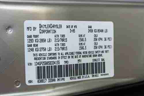 2005 Dodge Caravan NO RESERVE, image 5