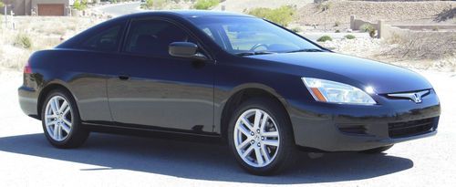 2005 honda accord ex coupe 2-door v6, manual, black, black leather, no nav