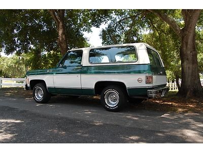 1975 chevrolet k5 blazer cheyenne 53k miles convertible fully restored a/c 350