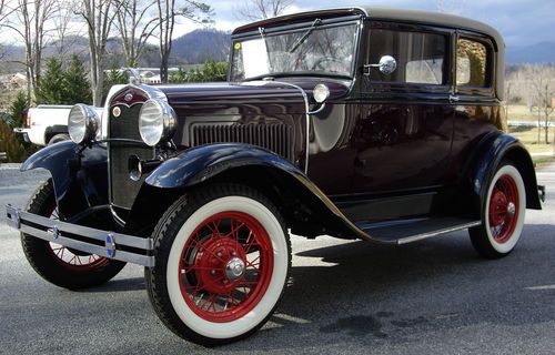 1931 ford model a victoria rare 5 passenger coupe aaca 1st place car