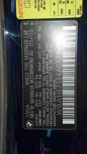 2006 BMW 530i Base Sedan 4-Door 3.0L, image 6