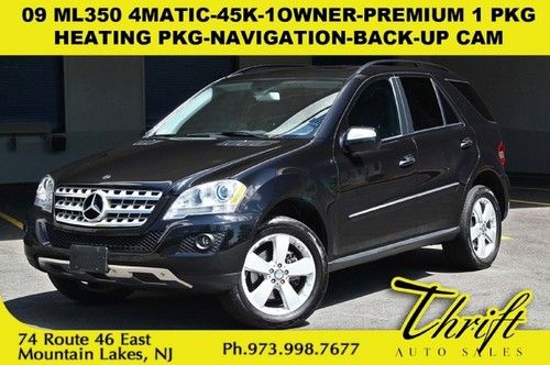 09 ml350 4matic-45k-1owner-premium 1 pkg-heating pkg-navigation-back-up cam