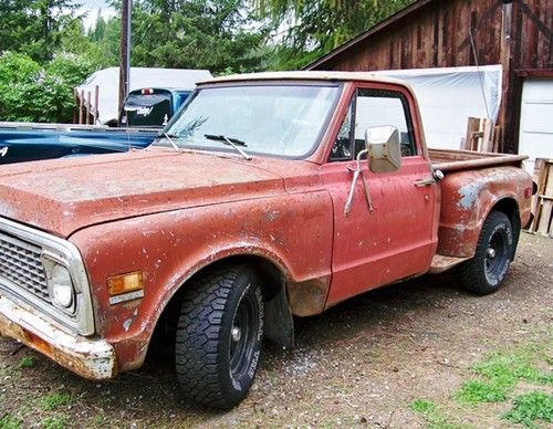 1971 classic chevy, chevrolet, c10 step side, short box, turn key pickup truck