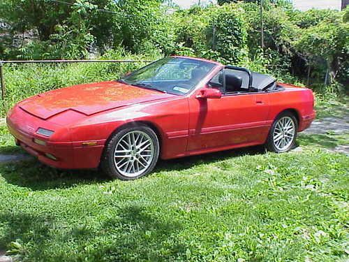 1991 mazda rx-7 convertible runs good roll bar 13b rotary engine  n?r