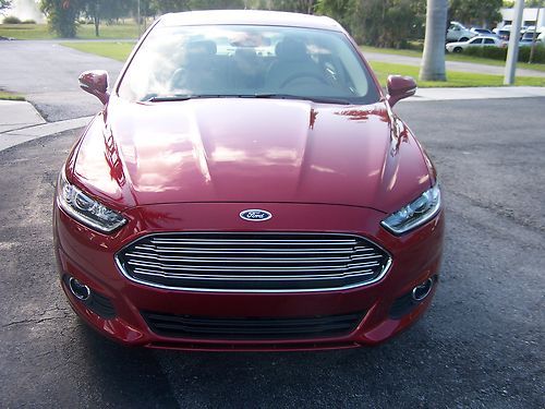 2013 FORD FUSION ENERGI HYBRID ELECTRIC BUBY RED WTH NAVIGATION FREE SHIPPING, US $43,435.00, image 2
