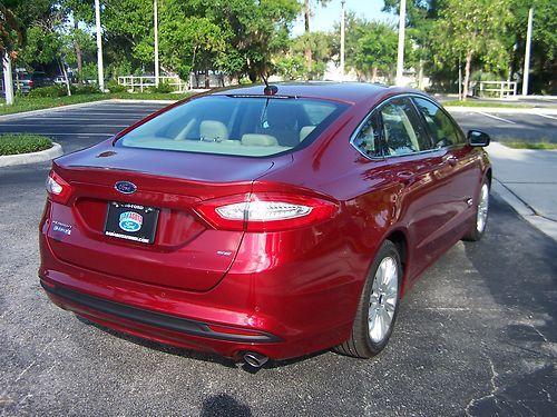 2013 FORD FUSION ENERGI HYBRID ELECTRIC BUBY RED WTH NAVIGATION FREE SHIPPING, US $43,435.00, image 5
