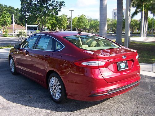 2013 FORD FUSION ENERGI HYBRID ELECTRIC BUBY RED WTH NAVIGATION FREE SHIPPING, US $43,435.00, image 6